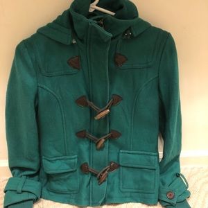 Size small stylish green winter jacket
